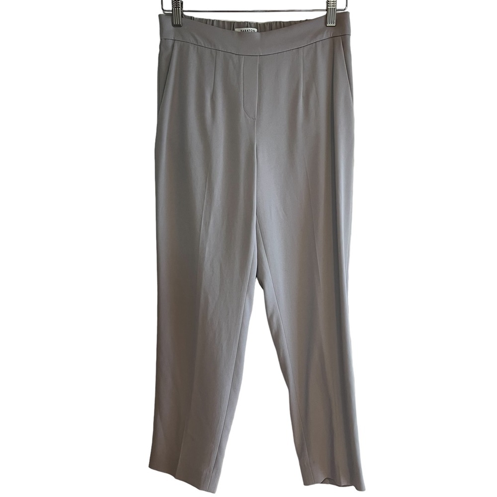 Babaton Cohen pant in soft grey darted front & cropped Sz 4 excellent condition